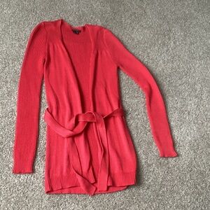 Theory Scarlet Cardigan with Tie